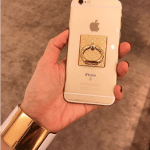 Louis Vuitton Gold Nanogram Phone Ring Holder 5