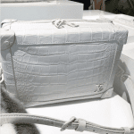 Louis Vuitton White Crocodile Soft Petite Malle Bag - Spring 2019