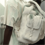 Louis Vuitton White Fur Backpack Bag - Spring 2019