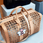 Dior Tan Perforated Cannage Duffle Bag - Spring 2019