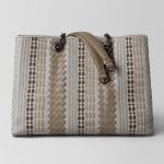 Bottega Veneta Cement Intrecciato Appia Tote Bag