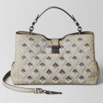 Bottega Veneta Cement Intrecciato Velvet Napoli Bag