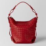 Bottega Veneta China Red Intrecciato Nappa Small Osaka Bag