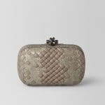 Bottega Veneta Limestone Intrecciato Imperatrice Chain Knot Bag