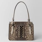 Bottega Veneta Mist Ayers Mosaic Studs Reale Bag