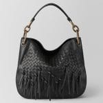 Bottega Veneta Nero Intrecciato Brio Small Loop Bag