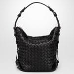 Bottega Veneta Nero Intrecciato Nappa Small Osaka Bag