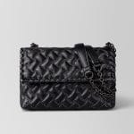 Bottega Veneta Nero Nappa Microstuds Olimpia Bag