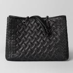 Bottega Veneta Nero Nappa Microstuds Tote Bag