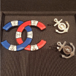 Chanel CC Brooch and Anchor Earrings