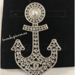 Chanel Crystal Anchor Brooch