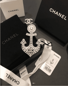 Chanel Crystal Anchor Brooch 2