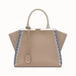 Fendi Beige Lace-Up 3Jours Bag