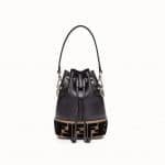 Fendi Black FF Mon Tresor Bucket Bag