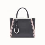 Fendi Black Lace-Up Petite 2Jours Bag