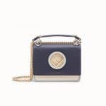 Fendi Blue Kan I Logo Mini Bag