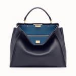 Fendi Blue Peekaboo Large Bag