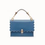 Fendi Blue Scalloped Kan I Bag