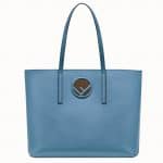 Fendi Blue Shopping Logo Bag