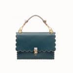 Fendi Green Scalloped Kan I Bag