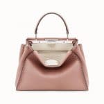 Fendi Pink Selleria Peekaboo Regular Bag