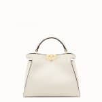 Fendi White Peekaboo Essential Medium Bag