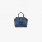 Givenchy Dark Blue Iridescent Python Mini Antigona Bag