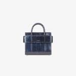 Givenchy Dark Blue Iridescent Python Mini Horizon Bag