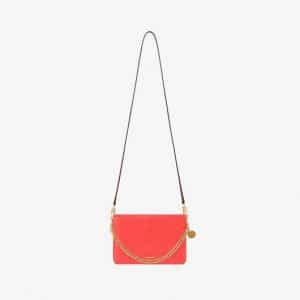 Givenchy Poppy Red Leather/Suede Cross3 Bag