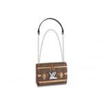 Louis Vuitton Damier Ebene Time Trunk Twist MM Bag