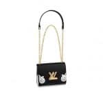 Louis Vuitton Noir Epi Metallic West Twist PM Bag