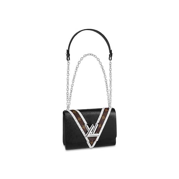 Louis Vuitton Black Monogram Studded Twist mm