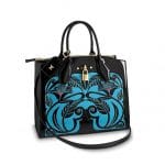 Louis Vuitton Noir Floral City Steamer MM Bag