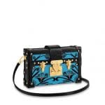 Louis Vuitton Noir Floral Petite Malle Bag