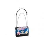 Louis Vuitton Noir Kawai Blossom Twist MM Bag