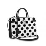 Louis Vuitton White/Noir Polka Dots Twist Tote Bag