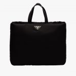 Prada Black Large Padded Nylon Tote Bag