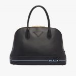 Prada Black Mirage Large Top Handle Bag