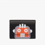 Prada Black Robot Print Elektra Small Shoulder Bag