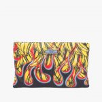 Prada Black/Yellow Banana Print Etiquette Clutch Bag