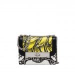 Prada Black/Yellow Printed Séverine Shoulder Bag