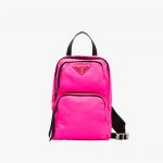 Prada Fuchsia Nylon One-Shoulder Backpack Bag