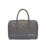 Prada Gray Mirage Medium Top Handle Bag