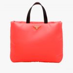 Prada Red Medium Padded Nylon Tote Bag