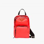 Prada Red Nylon One-Shoulder Backpack Bag