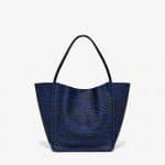 Proenza Schouler Blue Wood Grain Printed L Tote Bag