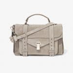 Proenza Schouler Dark Taupe Suede PS1 Medium Bag