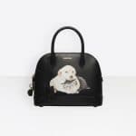 Balenciaga Black Puppy and Kitten Ville Top Handle S Bag