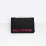 Balenciaga Black/Bubble Gum Ville Pouch M Bag