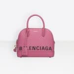 Balenciaga Bubble Gum Logo Ville Top Handle S Bag